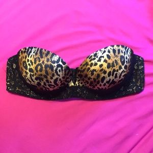 VICTORIA SECRET 36b MIRACULOUS PADDED STRAPLESSbra